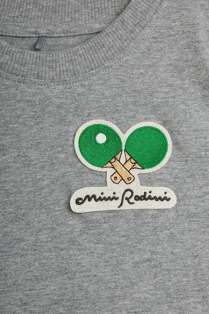 Mini Rodini T-shirt dziecięcy bawełniany Minibabies szary 26620129