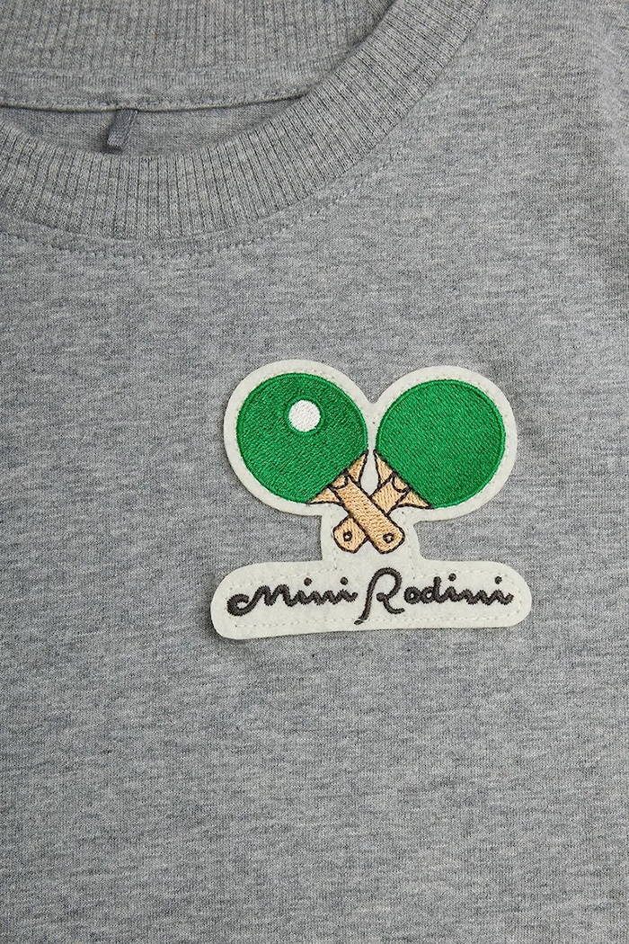 Mini Rodini T-shirt dziecięcy bawełniany Minibabies szary 26620129