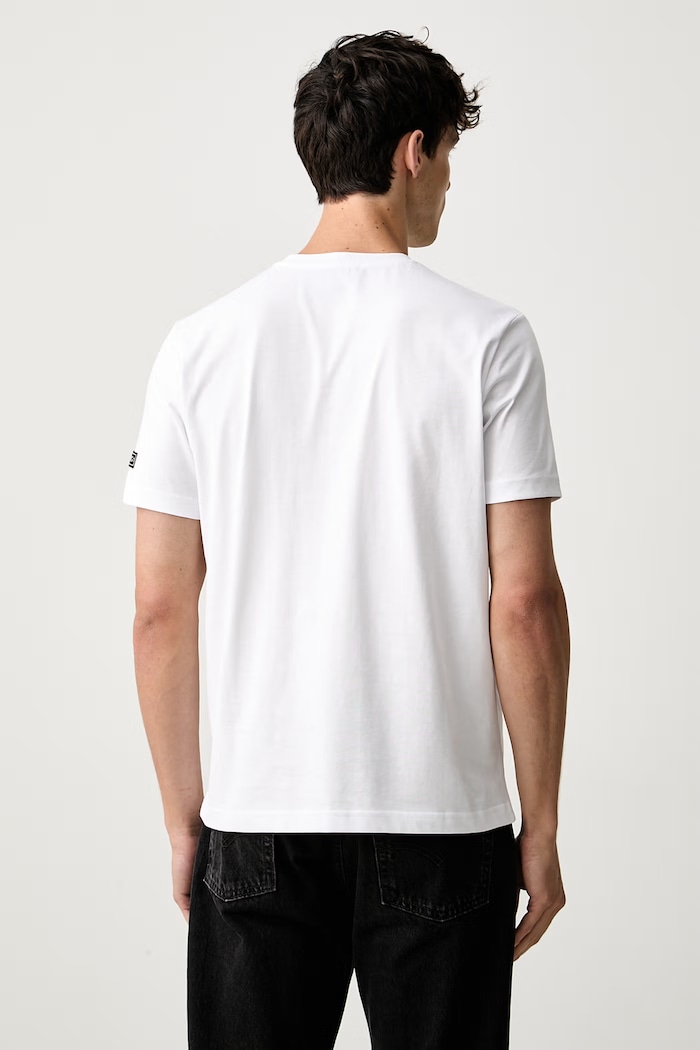 Odzież Iceberg T-shirt męski bawełniany F010.627A biały