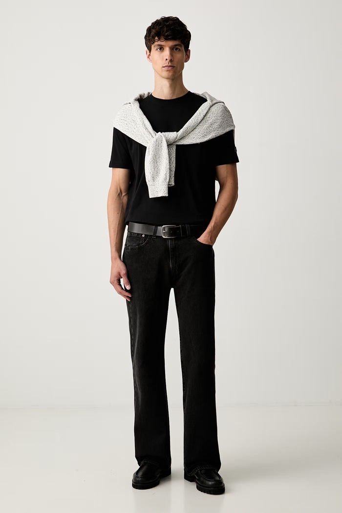 Iceberg T-shirt męski bawełniany F010.627A czarny AW26
