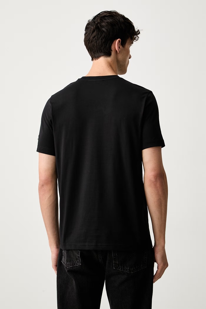 Odzież Iceberg T-shirt męski bawełniany F010.627A czarny