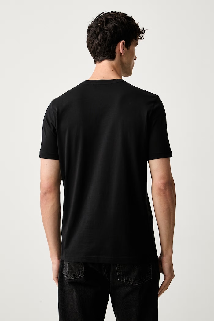 Odzież Iceberg T-shirt męski bawełniany F014.627A czarny