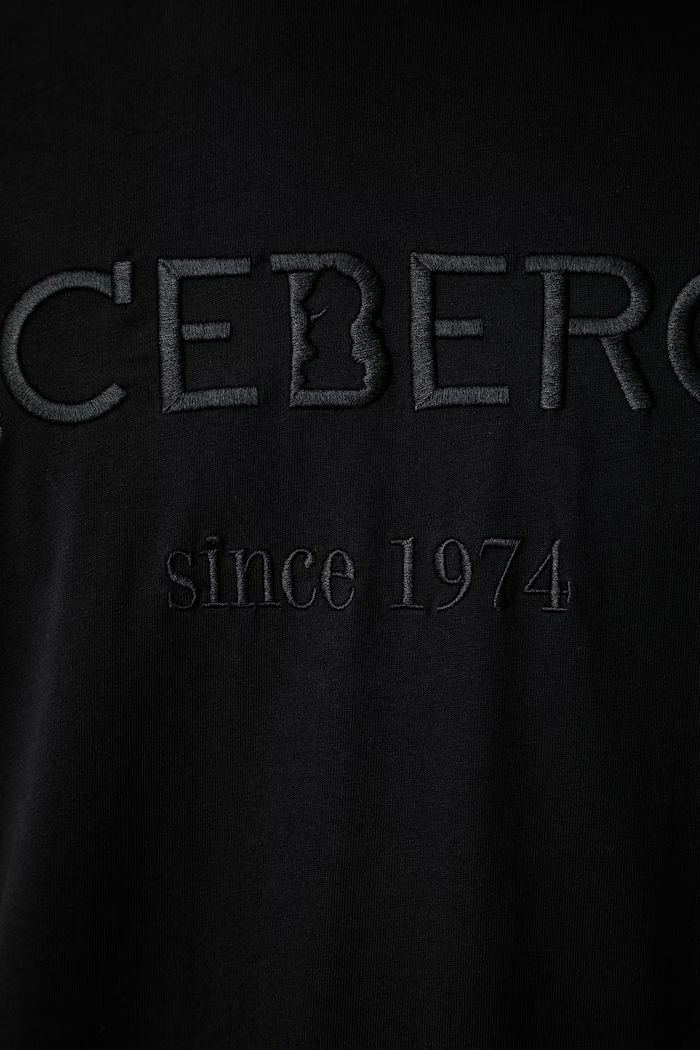 Iceberg T-shirt męski bawełniany F014.627A czarny