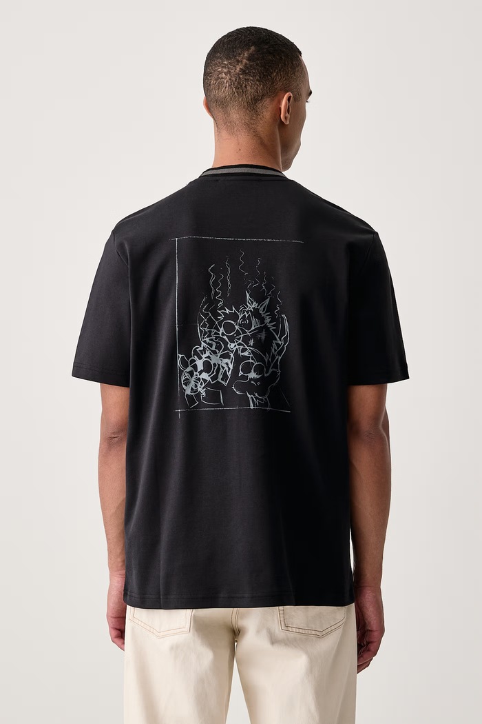 Iceberg T-shirt męski bawełniany czarny F021.6308
