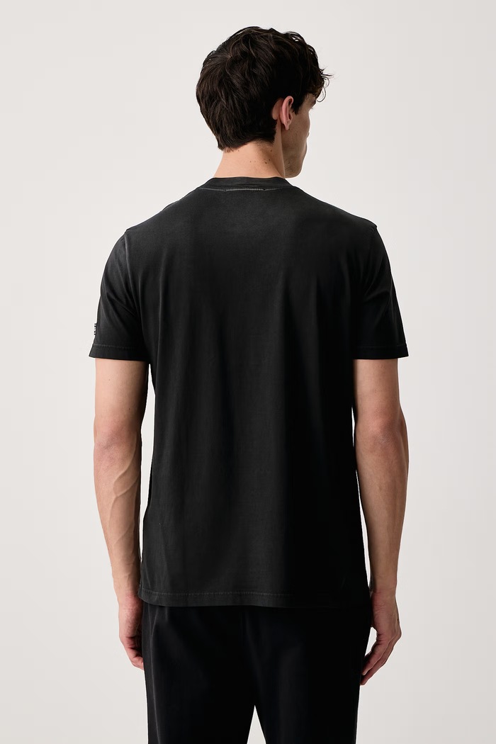 Odzież Iceberg T-shirt męski bawełniany F042.6335 czarny