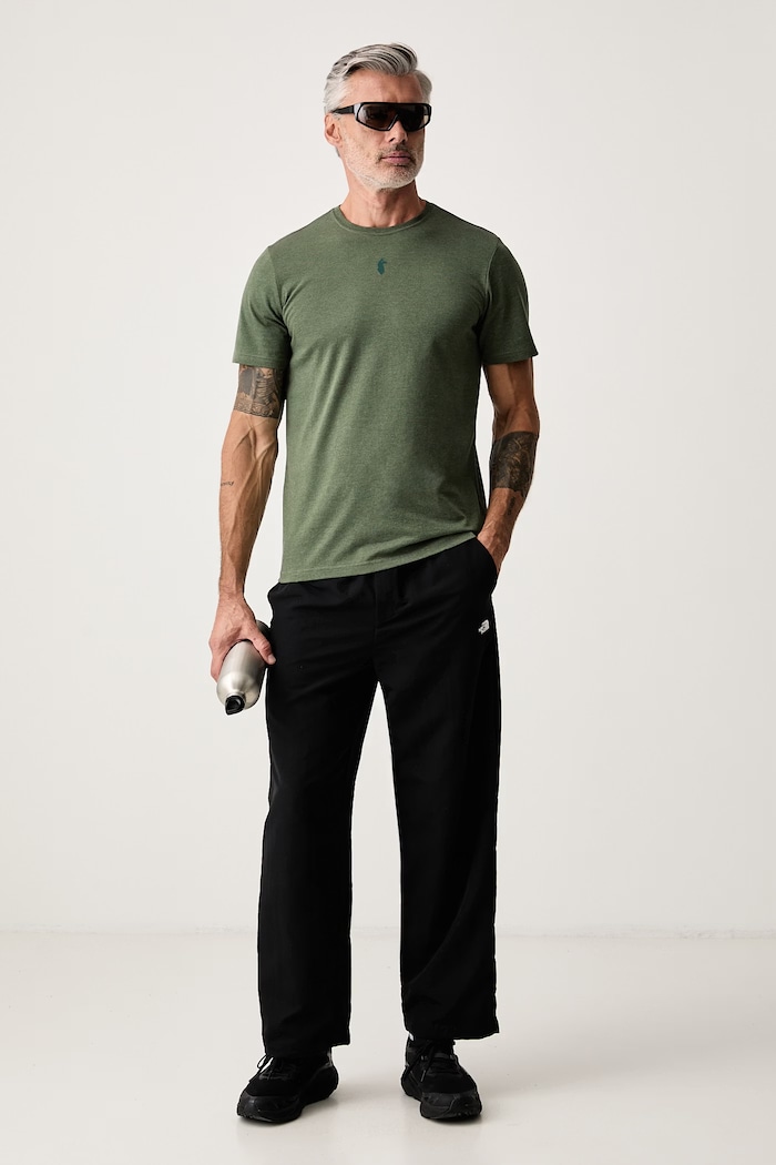 Cotopaxi T-shirt męski z bawełną Llama F25474M1786 zielony AW26