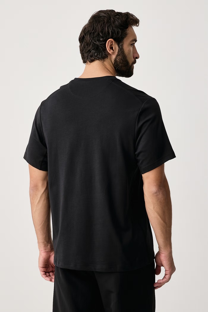 Odzież Nike T-shirt sportowy męski z bawełną Primary Dri-FIT DV9831.010 czarny