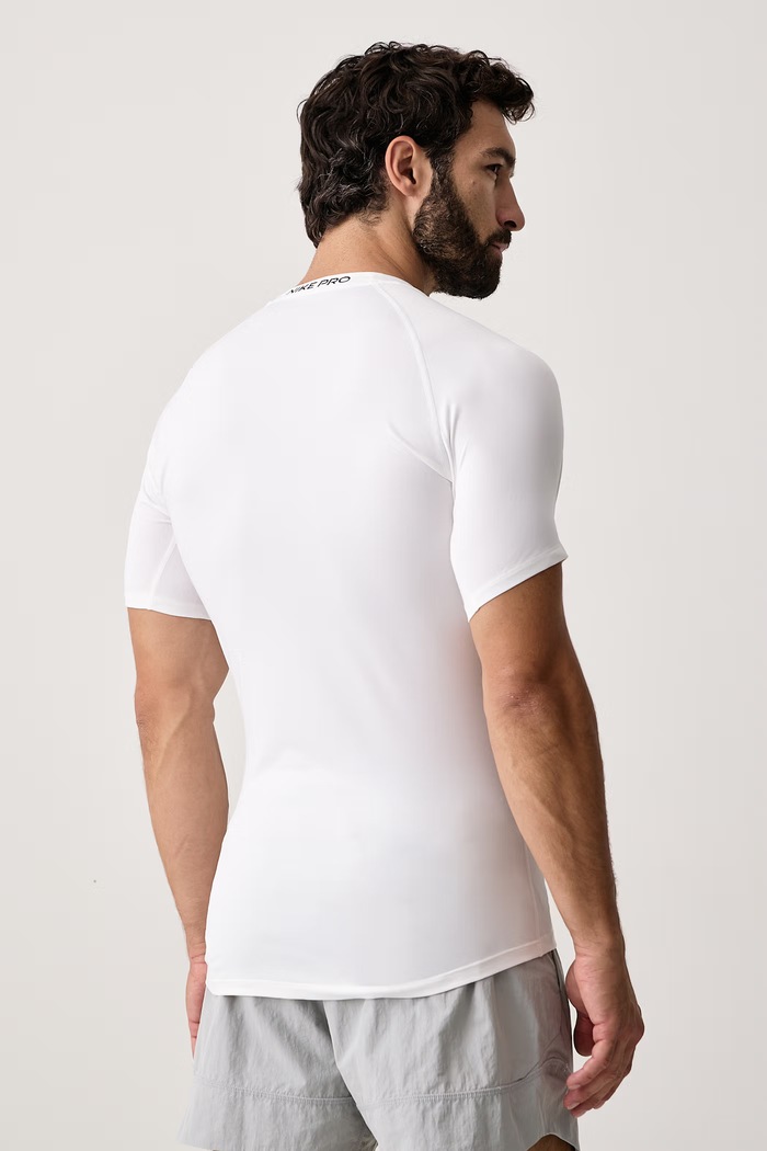 Odzież Nike T-shirt treningowy męski Nike Pro Dri-FIT FB7932.100 beżowy
