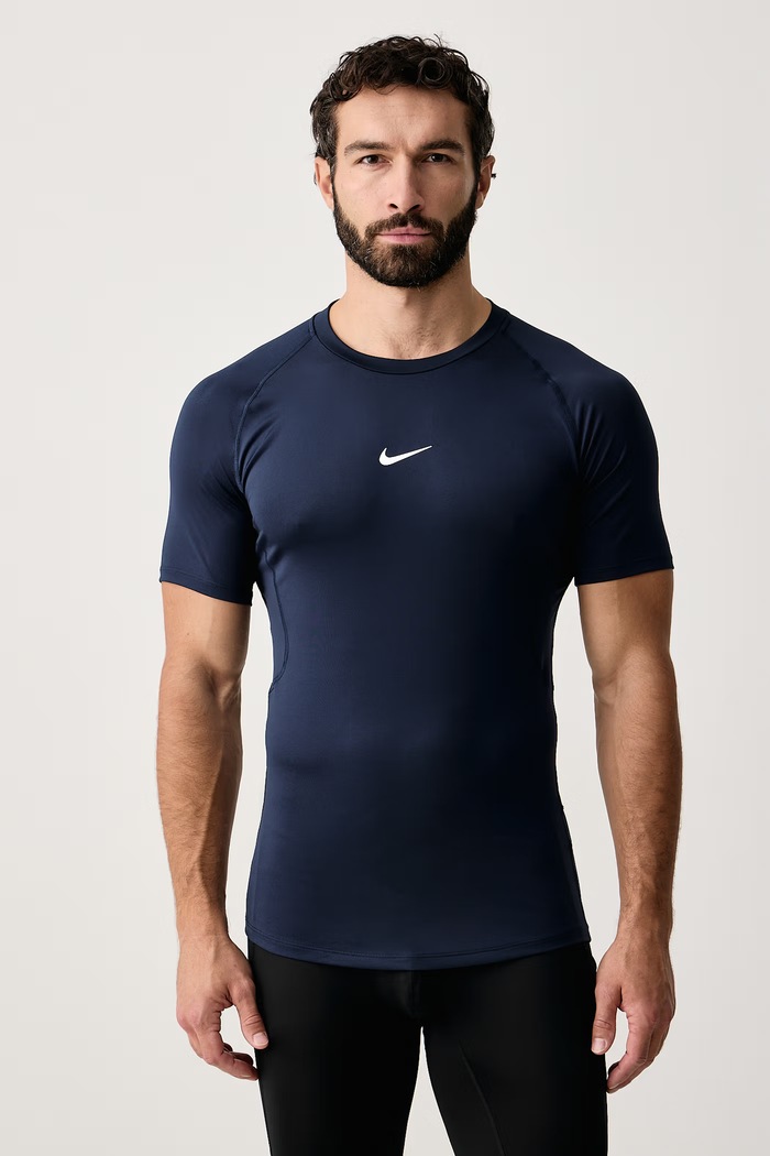 Nike T-shirt treningowy męski Nike Pro Dri-FIT granatowy FB7932.451