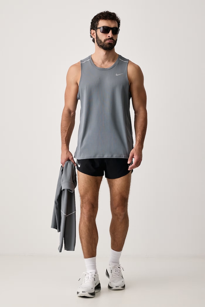 Nike Top sportowy męski Miler Dri-FIT IF2018.084 szary AW26