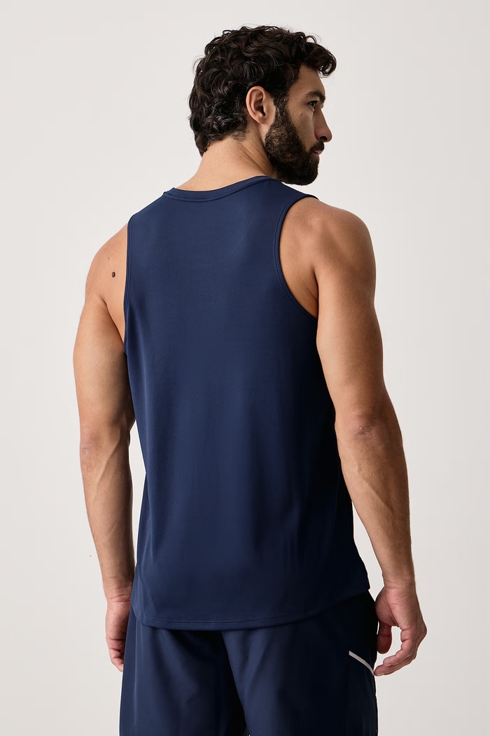Odzież Nike Top sportowy męski Miler Dri-FIT IF2018.410 granatowy