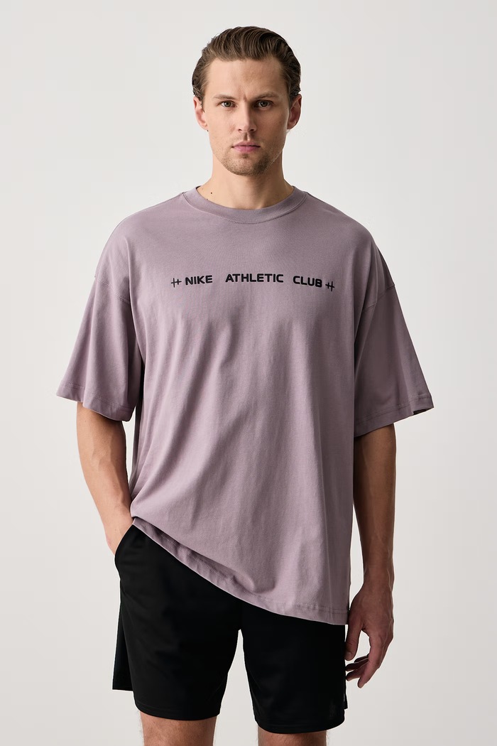 Odzież Nike T-shirt męski bawełniany N.A.C. IM6139.524 fioletowy