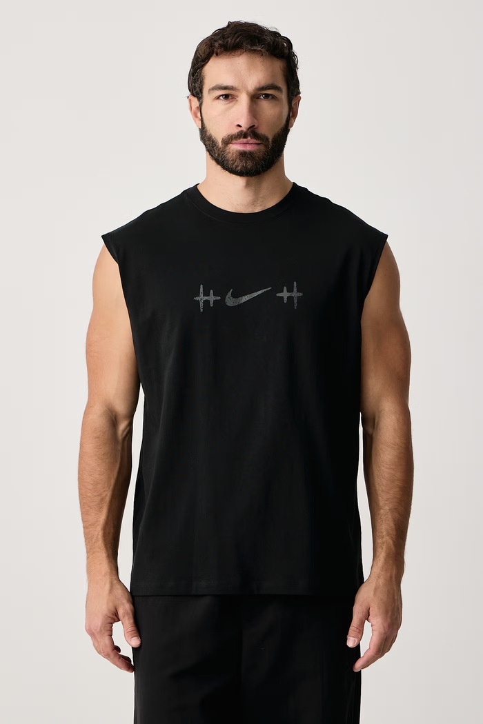 Odzież Nike Koszulka bez rękawów męska bawełniana N.A.C. IM6159.010 czarny