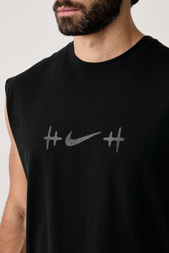 Koszulka bez rękawów męska bawełniana N.A.C. Nike IM6159.010 czarny