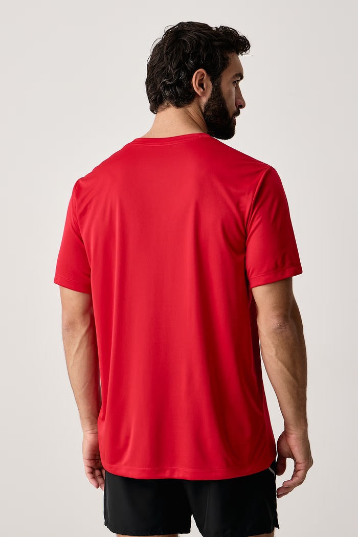 Odzież Nike T-shirt treningowy męski Dri-FIT IO1425.657 czerwony