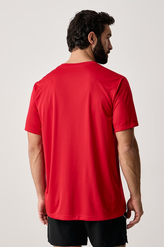 Odzież Nike T-shirt treningowy męski Dri-FIT IO1425.657 czerwony