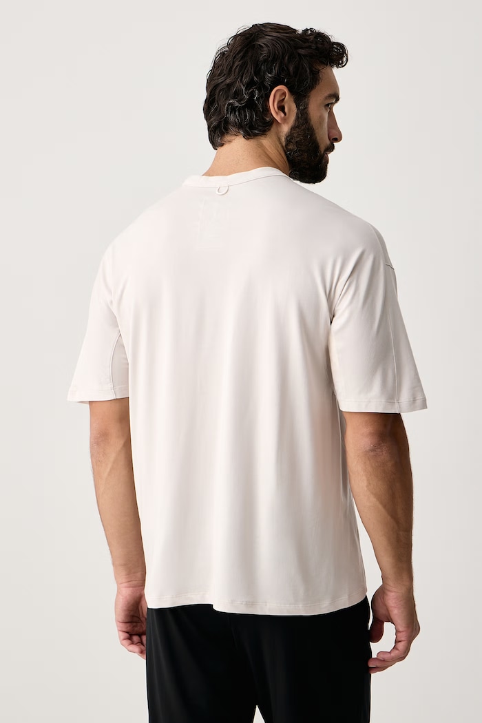 Odzież Nike T-shirt treningowy męski z modalem 24.7 Impossibly Soft Dri-FIT IQ8273.104 beżowy
