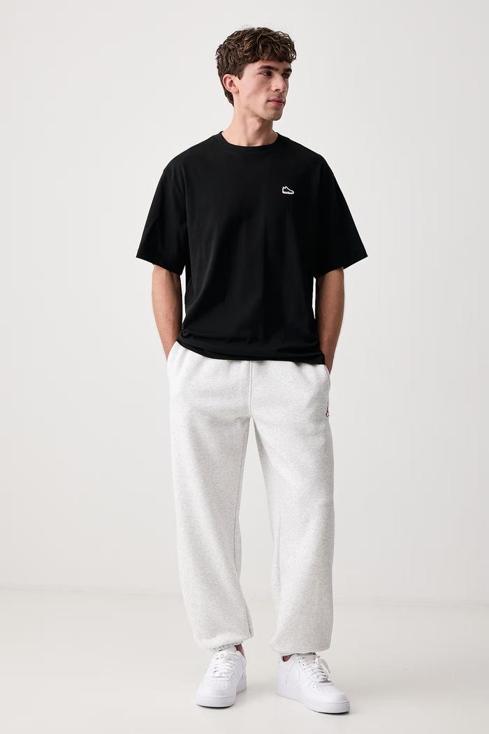 Jordan T-shirt męski bawełniany IF3107.010 czarny AW26