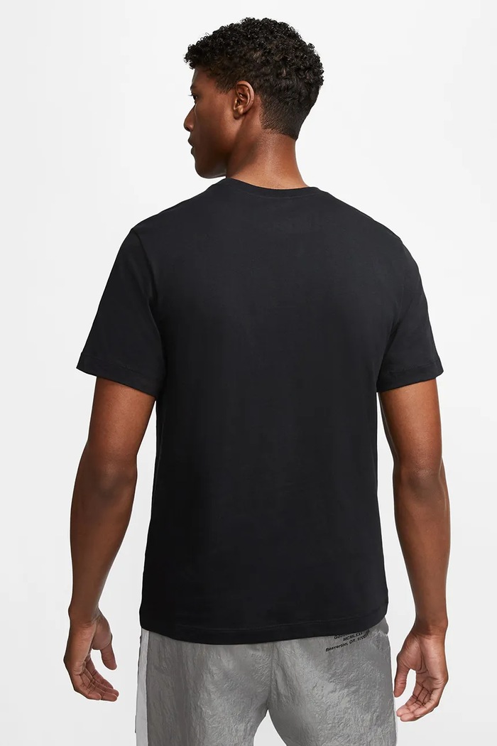 Nike Sportswear T-shirt basic męski bawełniany Club AR4997.014 czarny AW26