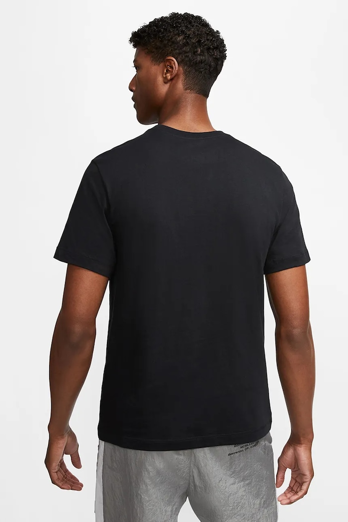 Nike Sportswear T-shirt basic męski bawełniany Club AR4997.014 czarny AW26