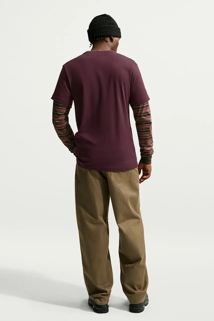 Nike Sportswear T-shirt basic męski bawełniany Club AR4997.653 bordowy AW26