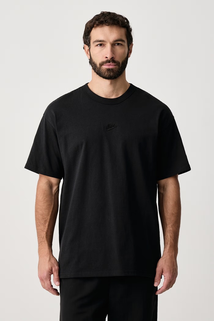 Nike Sportswear T-shirt męski bawełniany Premium Essentials czarny IH1121.010