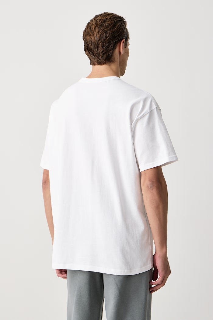 Abbigliamento Nike Sportswear T-shirt da uomo in cotone Premium Essentials IH1121.100 bianco