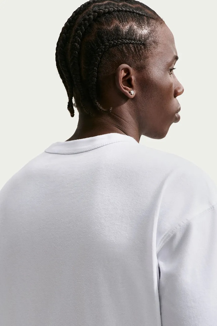 T-shirt męski bawełniany Premium Essentials Nike Sportswear IH1121.100 biały