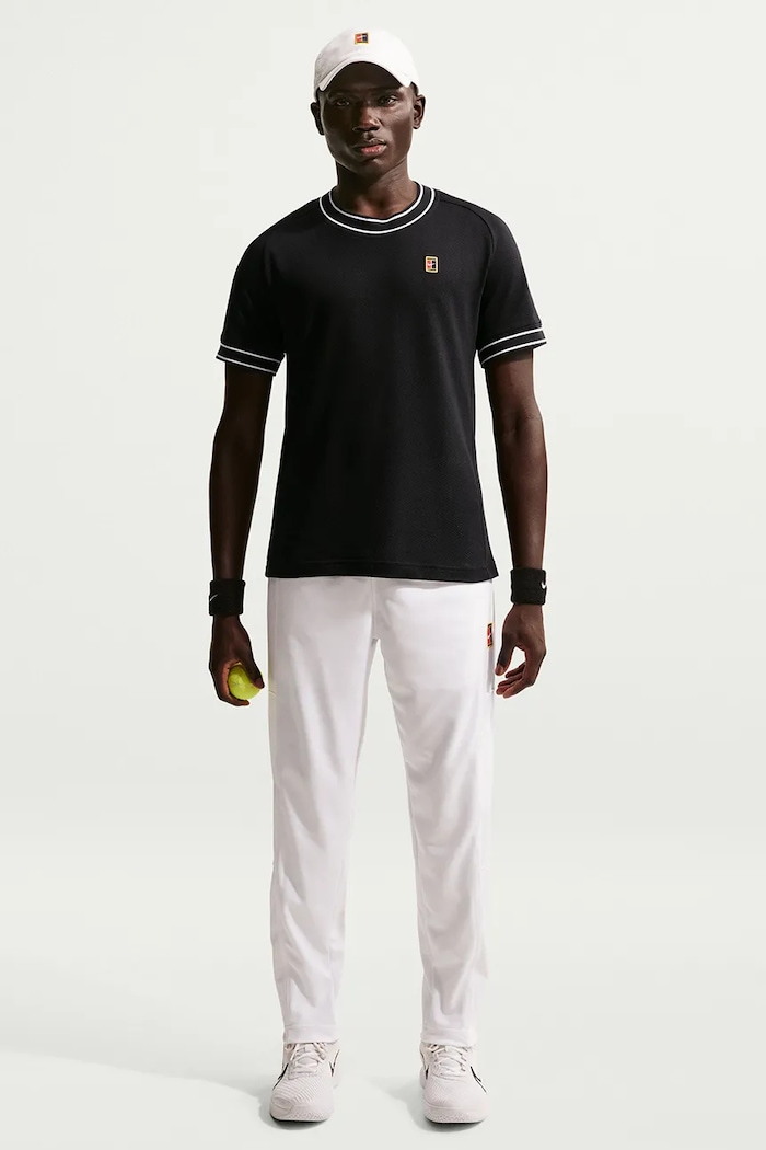 Nike Sportswear T-shirt treningowy męski NikeCourt Heritage czarny FN0318.010