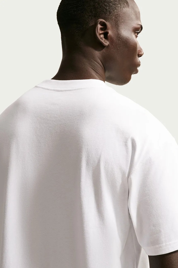T-shirt treningowy męski bawełniany NikeCourt Max90 Nike Sportswear HJ3362.100 biały