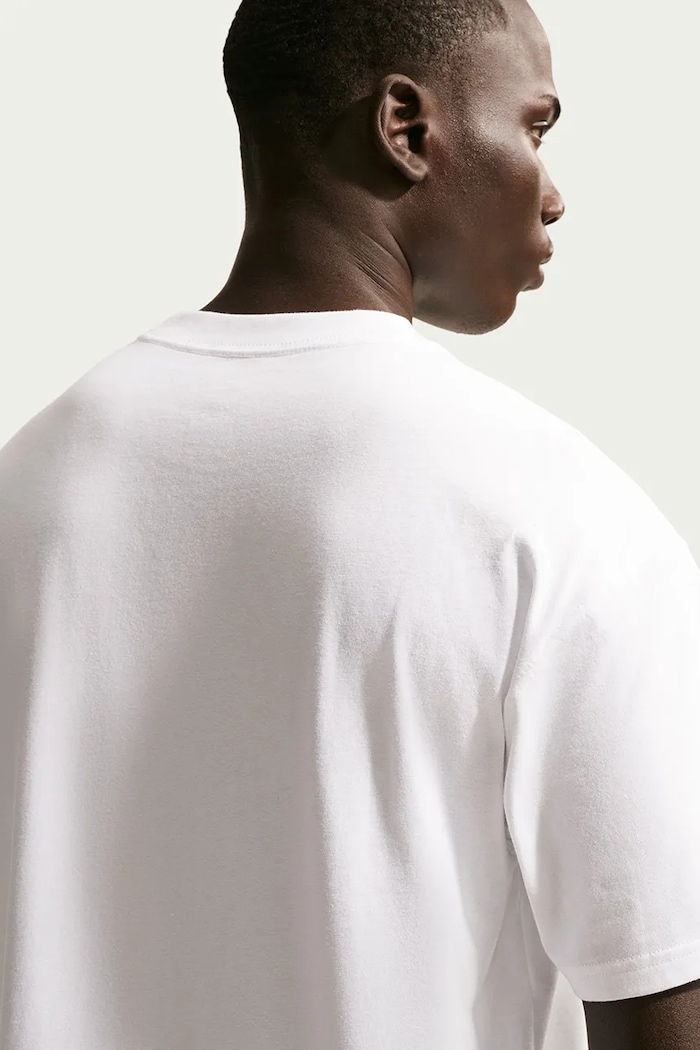 T-shirt treningowy męski bawełniany NikeCourt Max90 Nike Sportswear HJ3362.100 biały