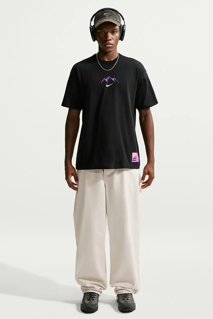 Nike Sportswear T-shirt męski bawełniany IM5670.010 czarny AW26