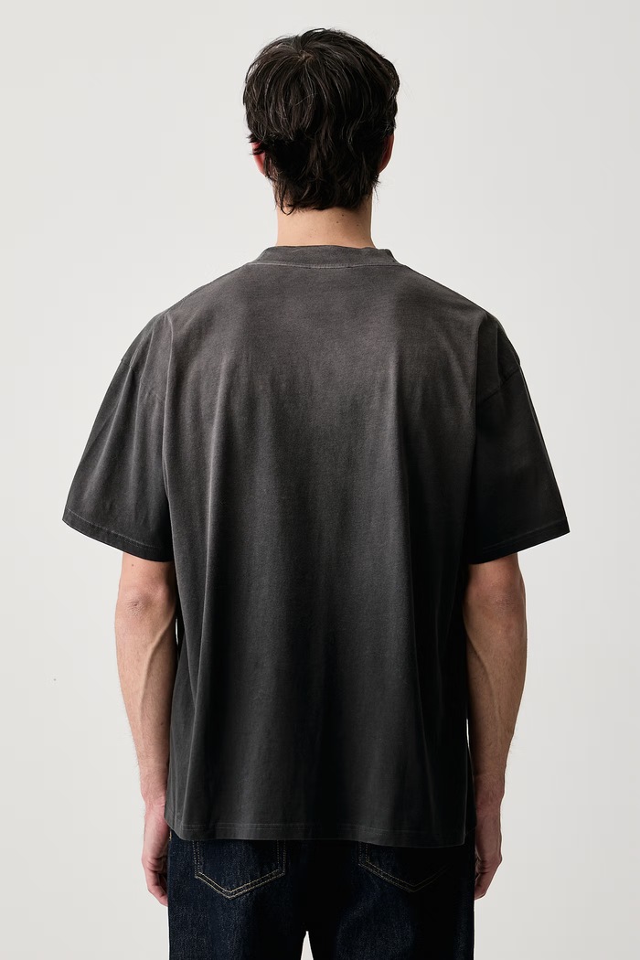 Oblečenie Represent Oversize tričko bavlnené pánske MLM101159 sivá