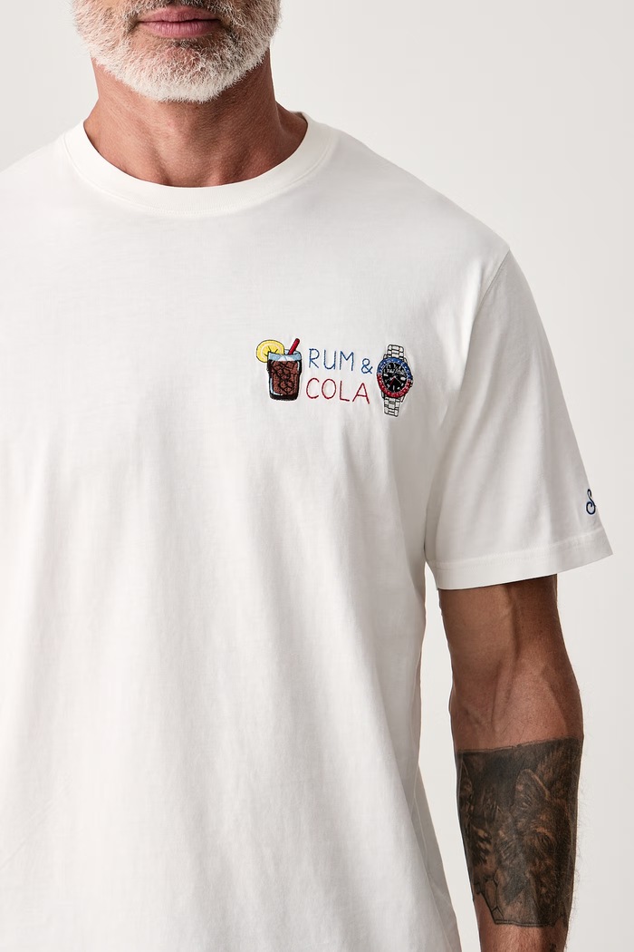 T-shirt damski bawełniany MC2 Saint Barth ARN0001. biały