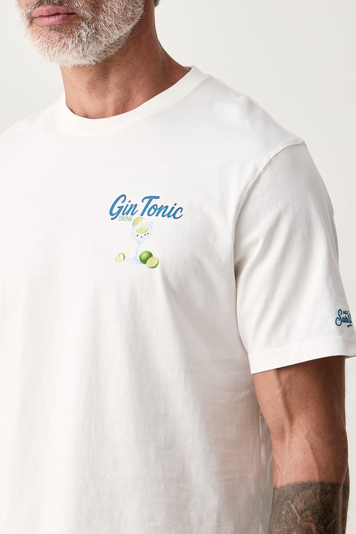 T-shirt damski bawełniany MC2 Saint Barth ARN0001. biały