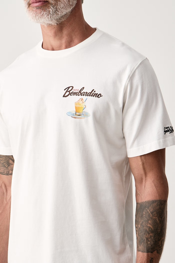 T-shirt damski bawełniany MC2 Saint Barth ARN0001. biały