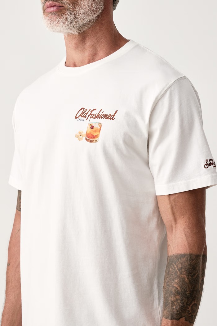 T-shirt damski bawełniany MC2 Saint Barth ARN0001. biały