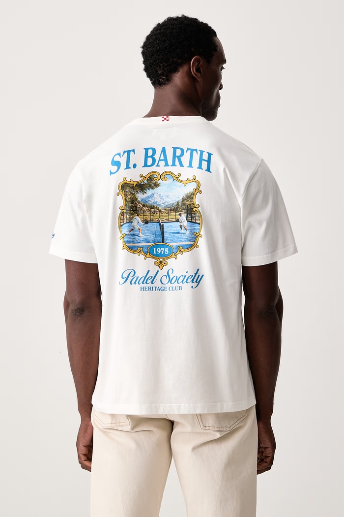 MC2 Saint Barth T-shirt damski bawełniany biały ARN0001.