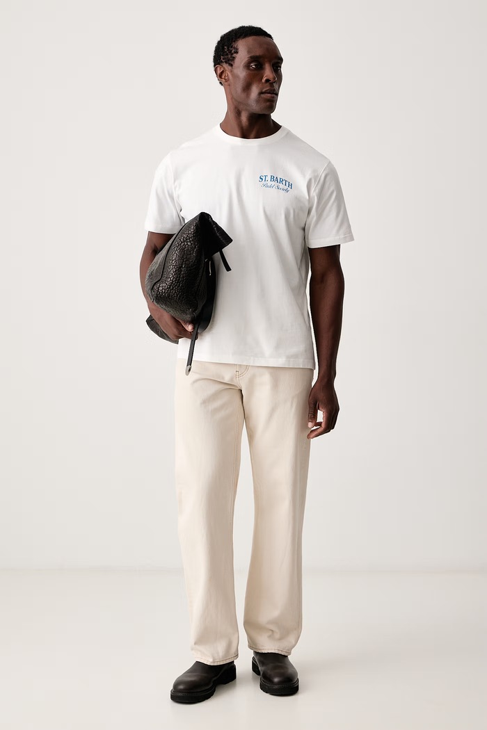 MC2 Saint Barth T-shirt damski bawełniany ARN0001. biały AW26