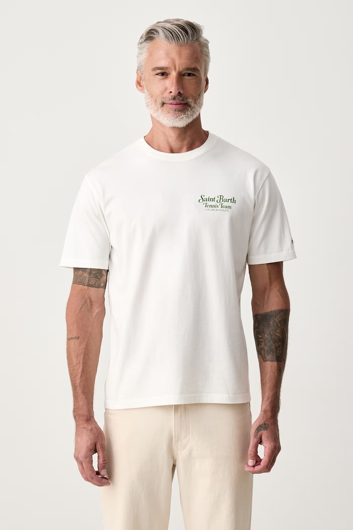 Odzież MC2 Saint Barth T-shirt damski bawełniany ARN0001. biały