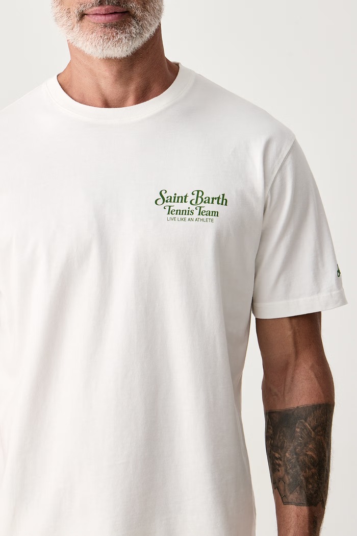 T-shirt damski bawełniany MC2 Saint Barth ARN0001. biały