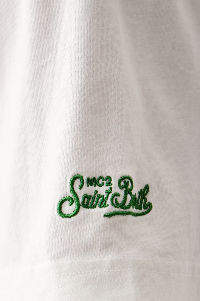 T-shirt damski bawełniany MC2 Saint Barth biały ARN0001.
