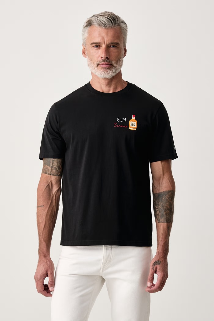 MC2 Saint Barth T-shirt damski bawełniany czarny ARN0001.