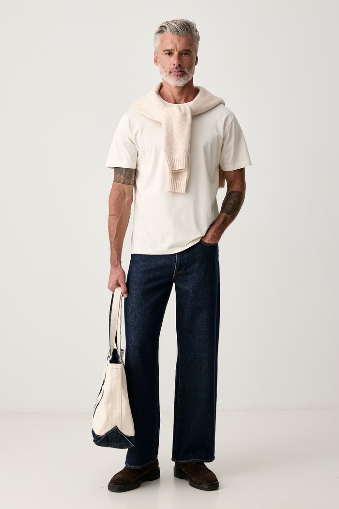 MC2 Saint Barth T-shirt męski bawełniany EEY0001 beżowy AW26