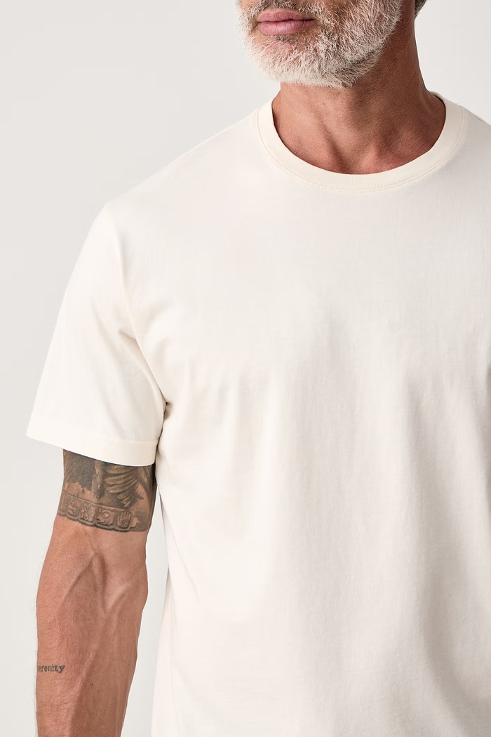 T-shirt męski bawełniany MC2 Saint Barth EEY0001 beżowy