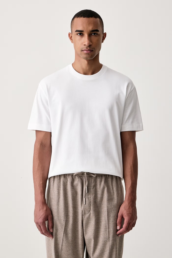 Marc O'Polo T-shirt męski bawełniany biały 5000012930