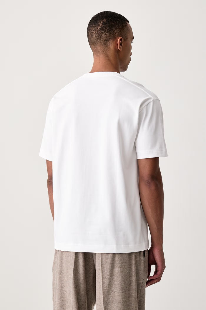 Odzież Marc O'Polo T-shirt męski bawełniany 5000012930 biały