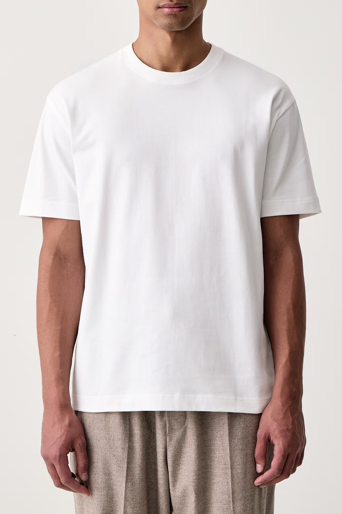 T-shirt męski bawełniany Marc O'Polo 5000012930 biały