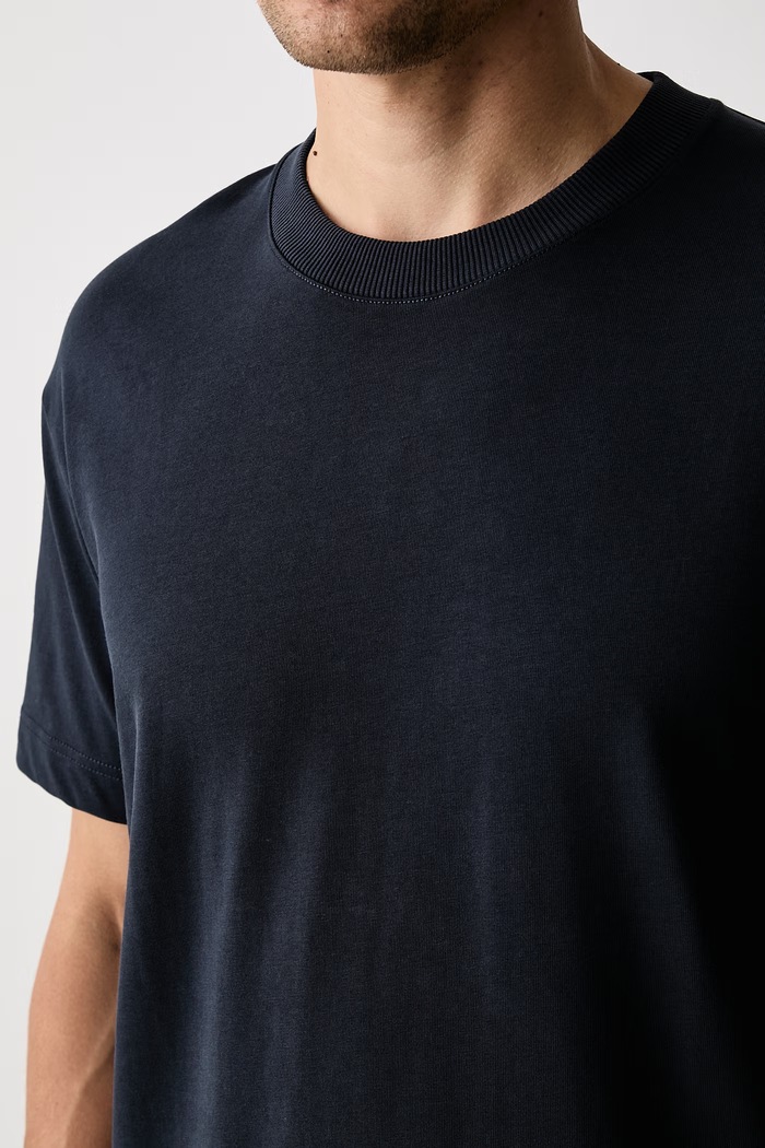 T-shirt męski bawełniany Marc O'Polo 5000012930 granatowy