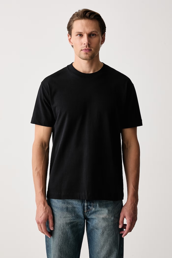 Marc O'Polo T-shirt męski bawełniany czarny 5000012930